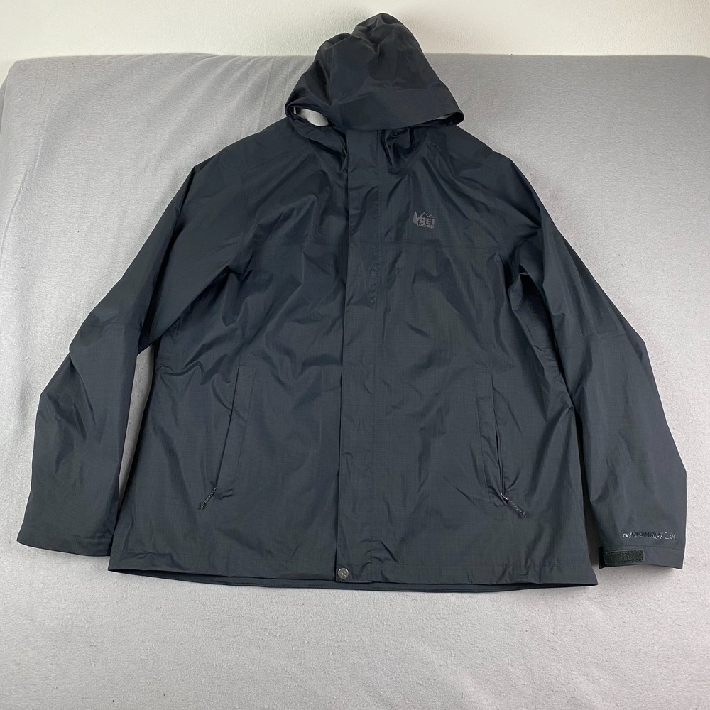 REI Co-op Rainier womens Rain Jacket 2XL hydrowall 2.5L Full Zip Waterproof